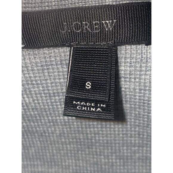 J.Crew Gray Stretch 100% Merino Wool Tunic Sweater Size Small Soft Pockets - Picture 5 of 6
